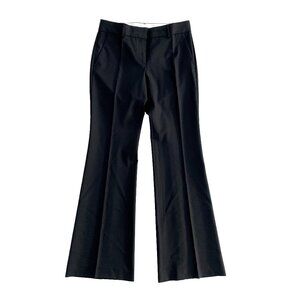 Theory Demitria 4 Stretch-Wool Flared Pants - Black | 6